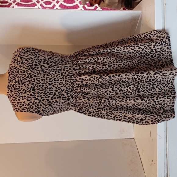 Apt 9 cheetah print midi dress size large - Picture 7 of 8